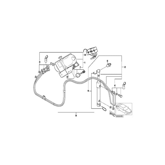 Genuine BMW 54348410310 E36 Mounting Parts Set (Inc. Z3 M, Z3 2.5i & Z3 2.0) | ML Performance UK