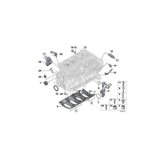 Genuine BMW 11518472114 F45 G31 G01 Profile-Gasket (Inc. X1 20dX, 320dX & 518d) | ML Performance UK Car Parts