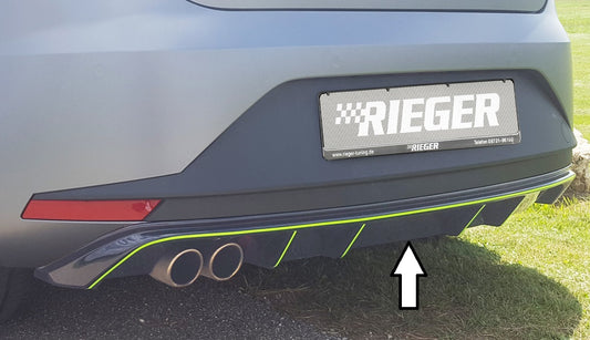 Rieger 00088031 Seat 5F Leon Rear Diffuser 1 |ML Performance UK Car Parts