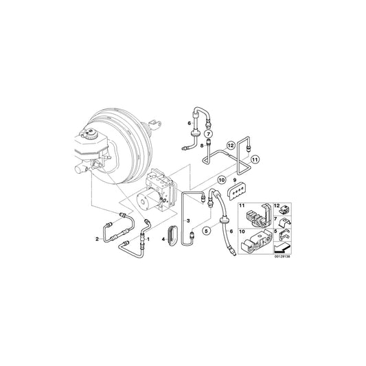 Genuine BMW 34323332360 E83 Pipeline With Pressure Hose (Inc. X3) | ML Performance UK Car Parts