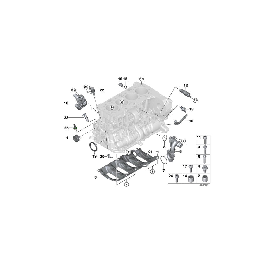 Genuine BMW 11518472113 F46 G31 Profile-Gasket (Inc. 520dX, X1 18dX & Cooper SD ALL4) | ML Performance UK Car Parts