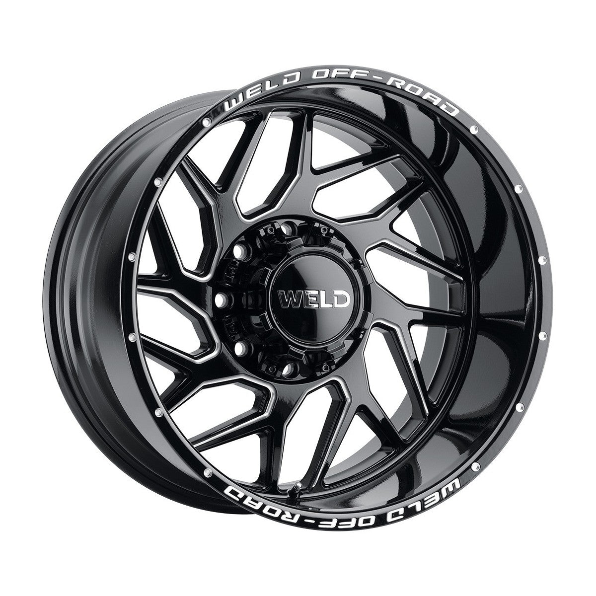 Weld W11702082475 Fulcrum W117 Wheel 20x12 8x165.1 ET-44 BS4.75 Gloss Black MIL