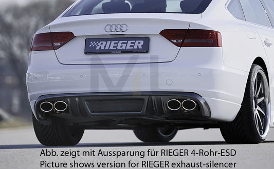 Rieger 00099882 Audi B8 B81 A5 Rear Diffuser 1 | ML Performance UK Car Parts