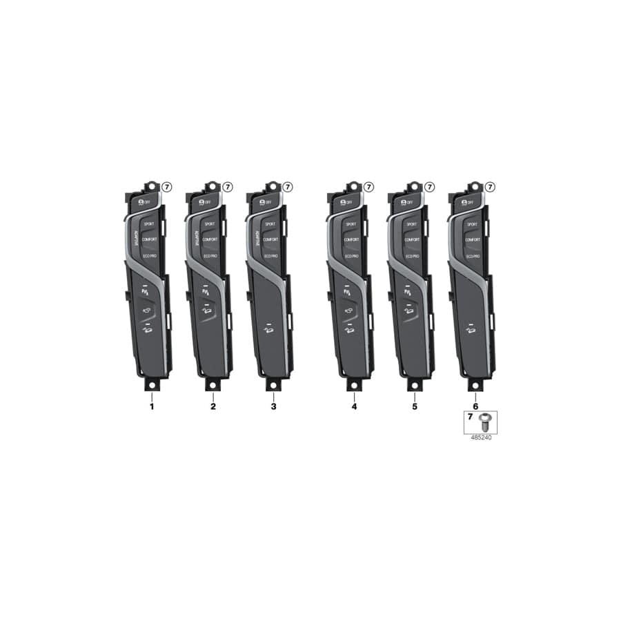 Genuine BMW 61316843935 G01 Operating Unit, Center Console (Inc. X3 30iX & X3 M40iX) | ML Performance UK Car Parts