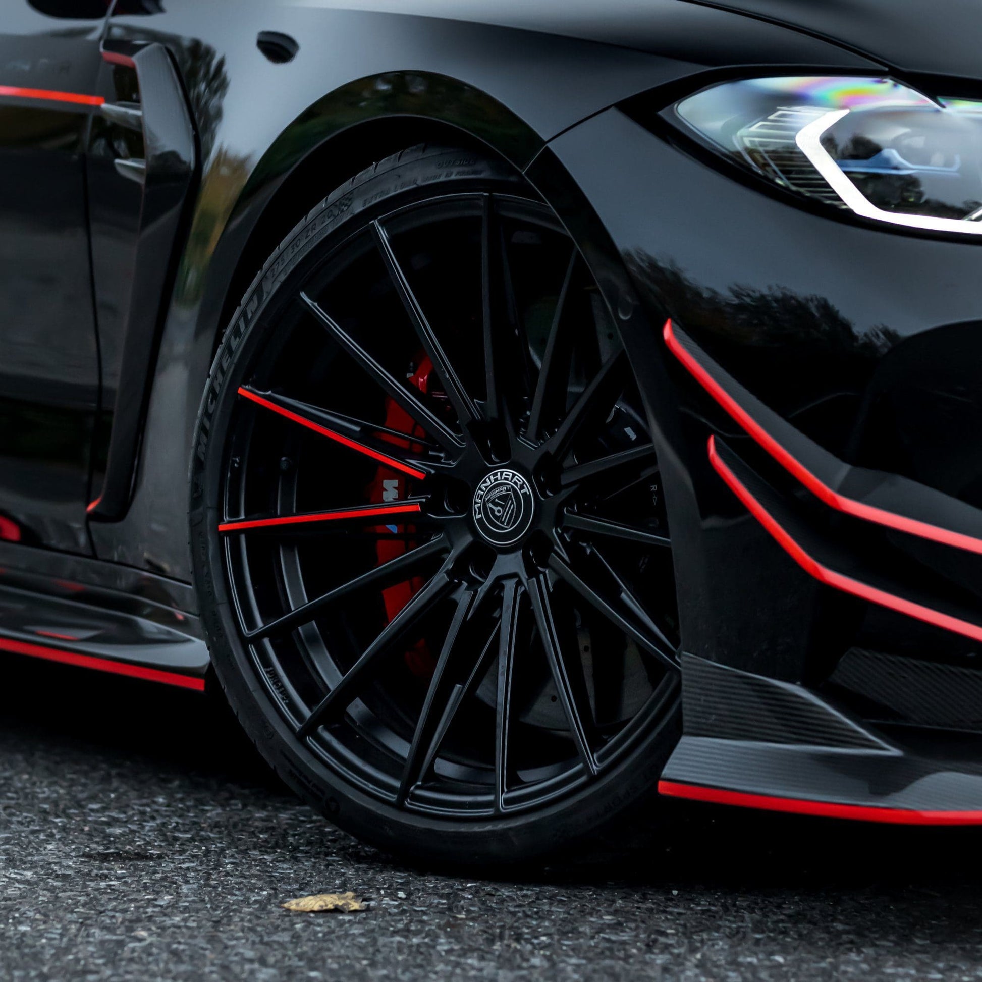 MANHART FOR BMW 3 SERIES  YIDO PERFORMANCE FORGED+ 1 RIM SET  MATTE BLACK