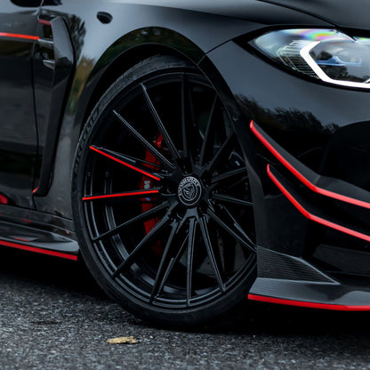 MANHART FOR BMW 3 SERIES  YIDO PERFORMANCE FORGED+ 1 RIM SET  MATTE BLACK