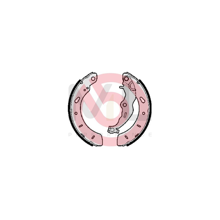 BREMBO S 24 551 Brake Shoe Set with handbrake lever | ML Performance Car Parts