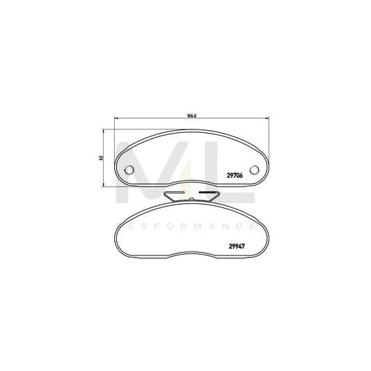 Brembo P 68 013 Brake Pad Set Excl. Wear Warning Contact | ML Performance Car Parts
