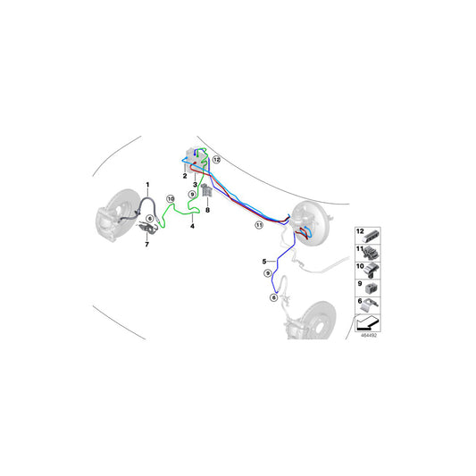 Genuine BMW 34306854905 F56 F45 F55 Pipe - Dsc - Hydraulic Unit- M10-M10 (Inc. X1 18i, 225xe & X2 18i) | ML Performance UK Car Parts
