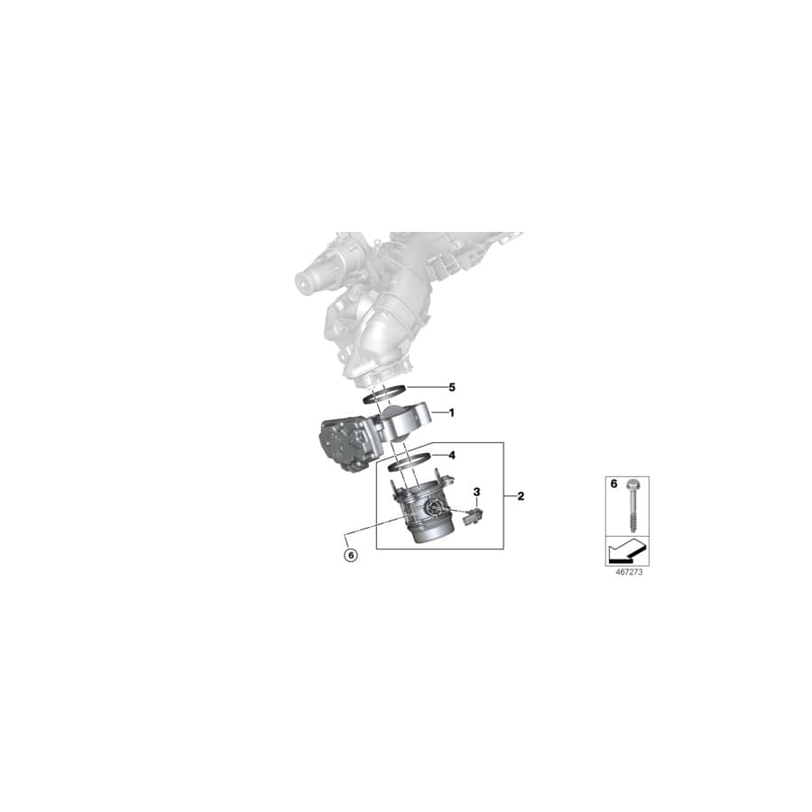 Genuine BMW 11618511339 F21 F30 F44 Charge Air Tube (Inc. X1 25dX, X3 20dX & 316d) | ML Performance UK Car Parts