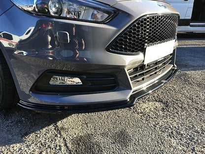 Maxton Design Ford Focus ST MK3 (Facelift) Front Splitter V.3