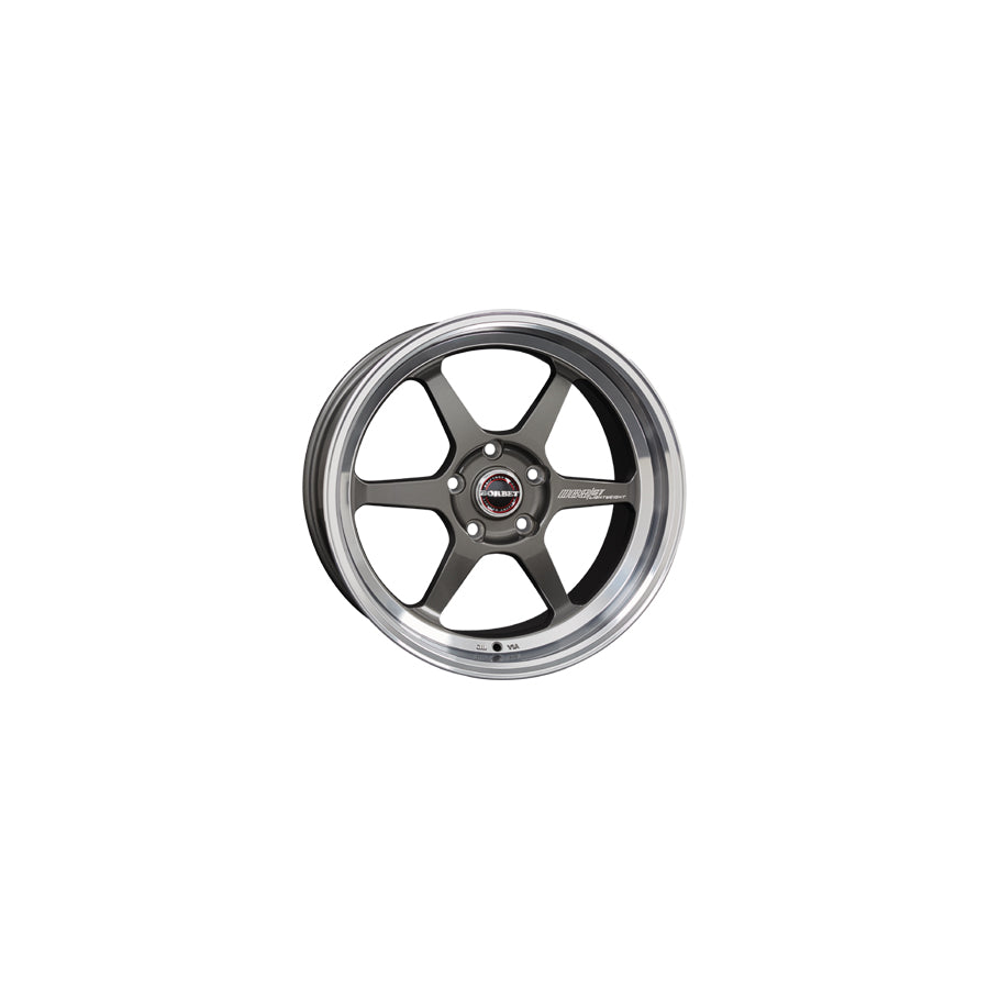 Borbet DB8GT 8.5x18 ET25 DB8GT 85825112572,5GRP Graphite Rim Polished Wheel | ML Performance UK Car Parts