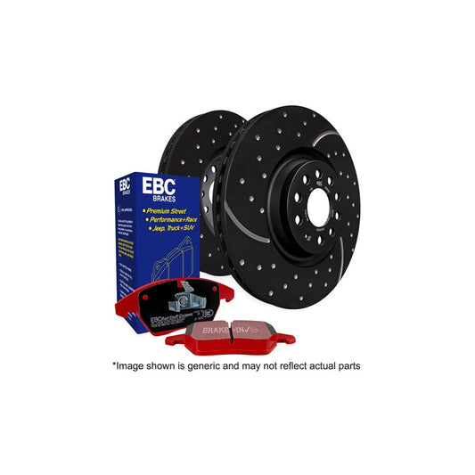 EBC PD12KR272 Ford Mustang Redstuff Rear Brake Pad & GD Disc Kit 1 | ML Performance UK Car Parts