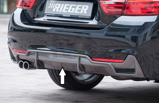 Rieger 00099265 BMW 4 Series F32 F33 F36 Rear Diffuser 1 | ML Performance UK Car Parts
