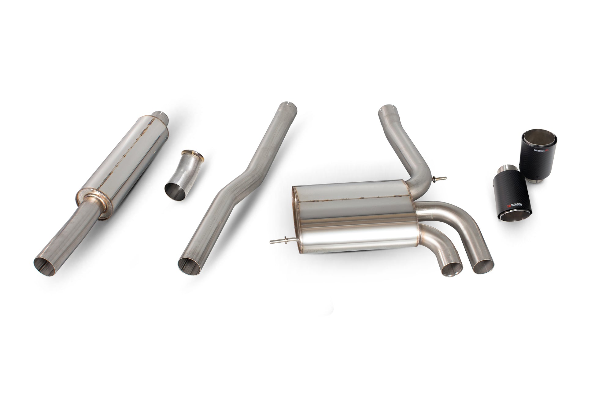 Scorpion SMN021CF Mini Cooper S F56 Resonated Cat-Back System | ML Performance UK UK