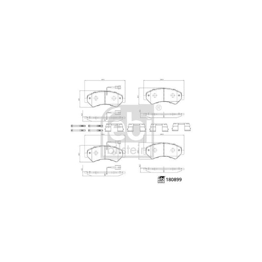 Febi Bilstein 180899 Brake Pad Set