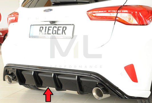 Rieger 00088194 Ford DEH Focus 4 Rear Diffuser (Inc. Focus 4 ST) 1 | ML Performance UK Car Parts