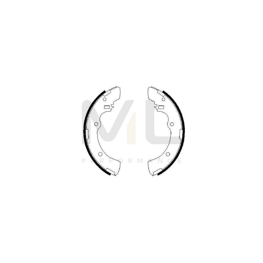 BOSCH 0 986 487 479 Brake Shoe Set | ML Performance Car Parts