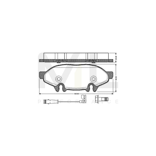 Bosch 0986Tb2882 Brake Pad Set Incl. Wear Warning Contact, With Bolts, With Accessories  | ML Performance Car Parts