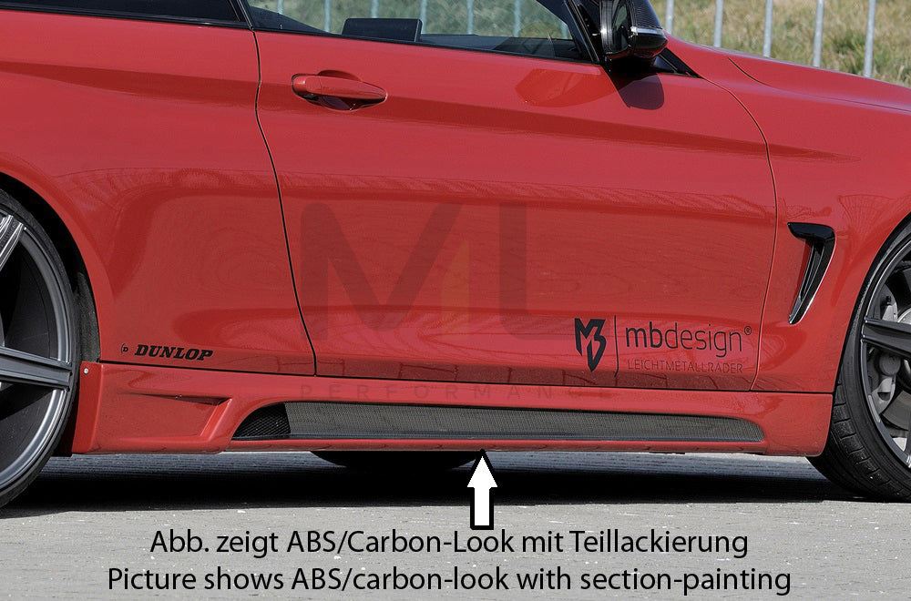 Rieger 00099245 BMW 4 Series F32 F33 Side Skirt 1 | ML Performance UK Car Parts