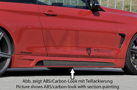 Rieger 00099245 BMW 4 Series F32 F33 Side Skirt 1 | ML Performance UK Car Parts