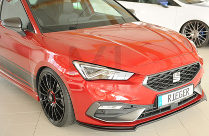 Rieger 00027050 SEAT Leon KL Front Splitter 4 | ML Performance UK Car Parts