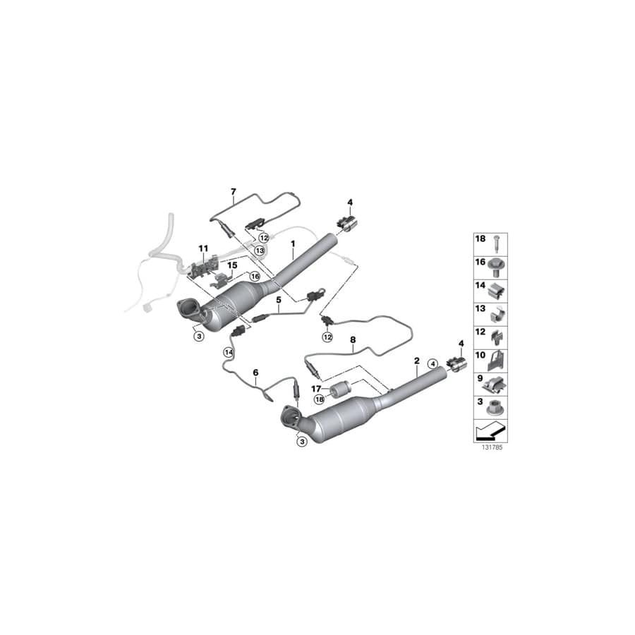 Genuine BMW 11787532669 E53 Cable Holder (Inc. X5 4.4i & X5 4.8is) | ML Performance UK Car Parts
