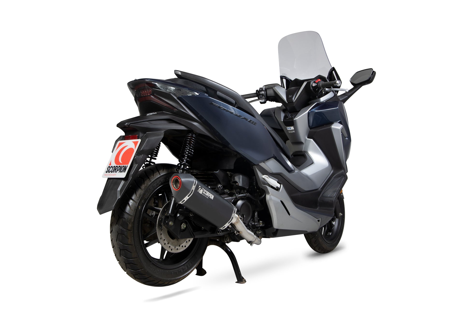 Scorpion RHA188SYSBCER Honda Forza 300 Serket Parallel Full System - Black Ceramic Coated Sleeve | ML Performance UK UK