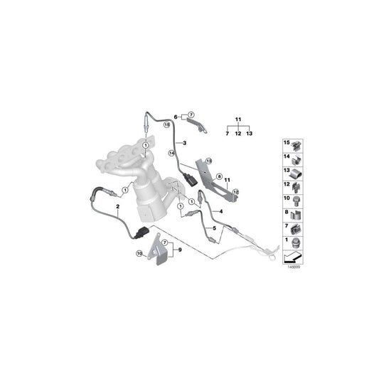 Genuine BMW 11787530296 E90 E87 E91 Bracket F Plug Oxygen Sensor (Inc. 320si, 120i & 320i) | ML Performance UK Car Parts
