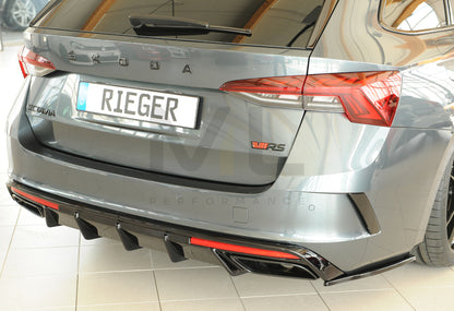 Rieger 00088255 Skoda NX Octavia RS Rear Diffuser 9 | ML Performance UK Car Parts