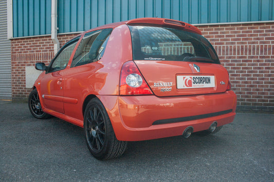 Scorpion SRN019D Renault Clio MK2 Resonated Cat-Back System | ML Performance UK UK