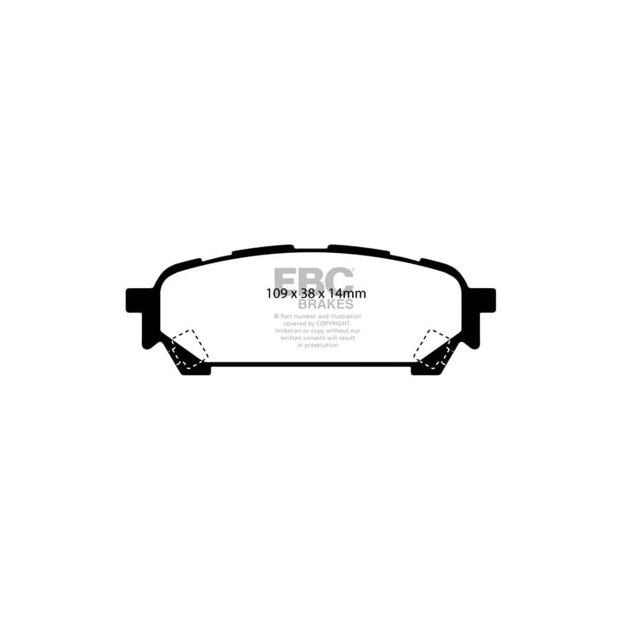 EBC DP31687C Subaru Impreza Redstuff Rear Brake Pads 2 | ML Performance UK Car Parts