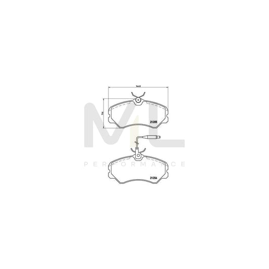 Brembo P 23 023 Brake Pad Set With Brake Caliper Screws | ML Performance Car Parts