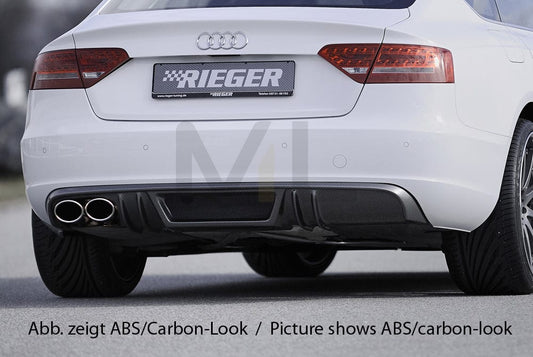 Rieger 00055436 Audi B8 B81 A5 Rear Diffuser 1 | ML Performance UK Car Parts