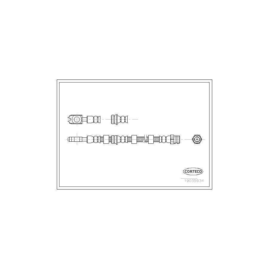 Corteco 19035934 Brake Hose For Skoda Octavia I Combi (1U5) | ML Performance UK