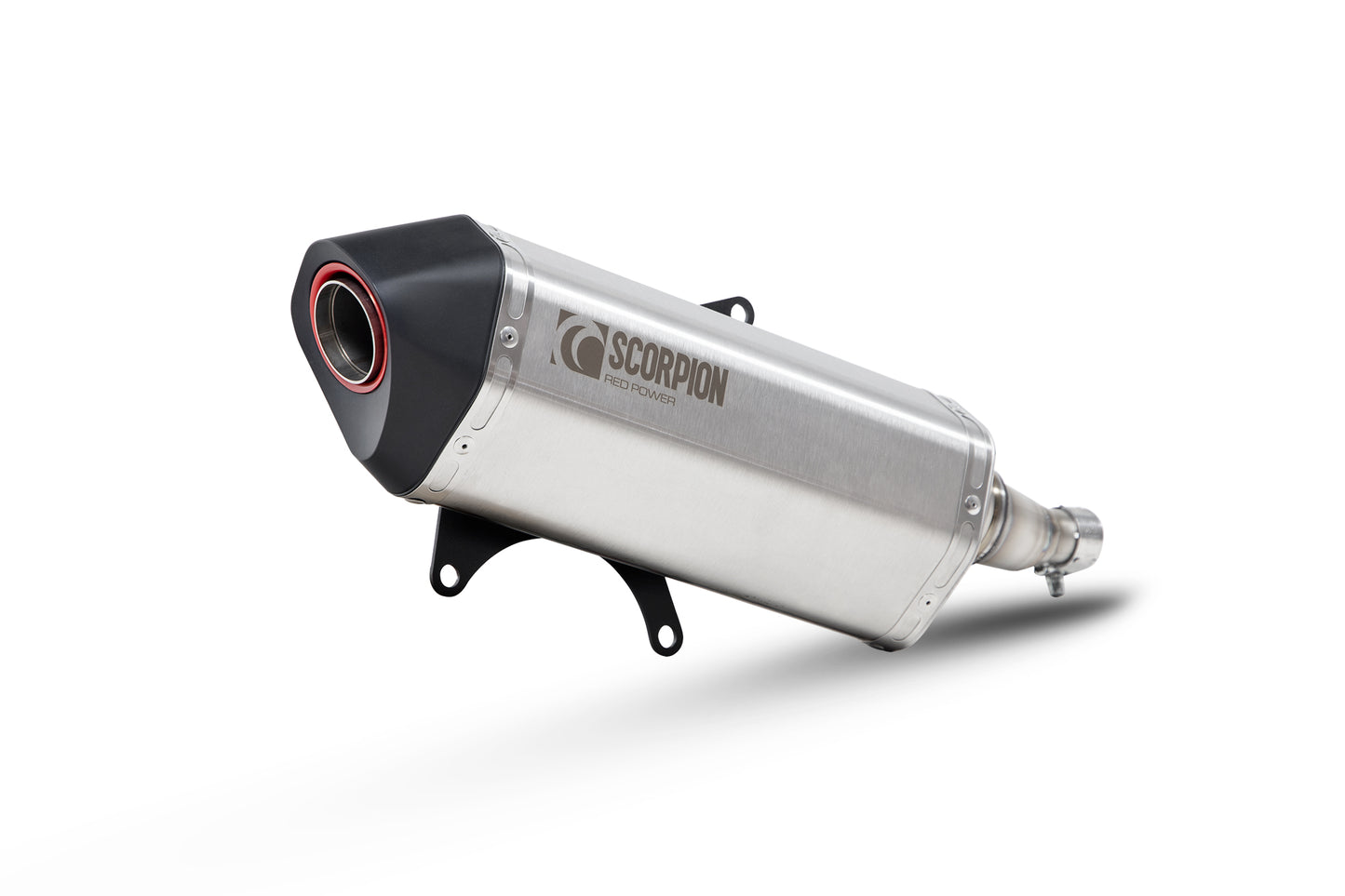 Scorpion RVE219SEO Vespa GTS 125 iGET Serket Parallel Slip-On - Brushed Stainless Steel Sleeve | ML Performance UK UK