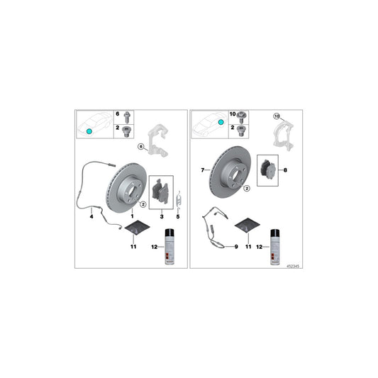 Genuine BMW 34356792563 E89 Brake Pad Wear Sensor (Inc. Z4) | ML Performance UK Car Parts