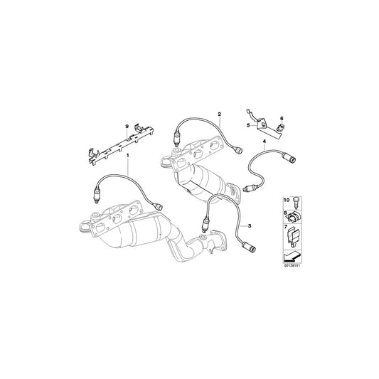 Genuine BMW 11787524008 E46 E83 E60 Bracket For Lambda Probe Cable (Inc. X3 3.0i, 330Ci & 330i) | ML Performance UK Car Parts