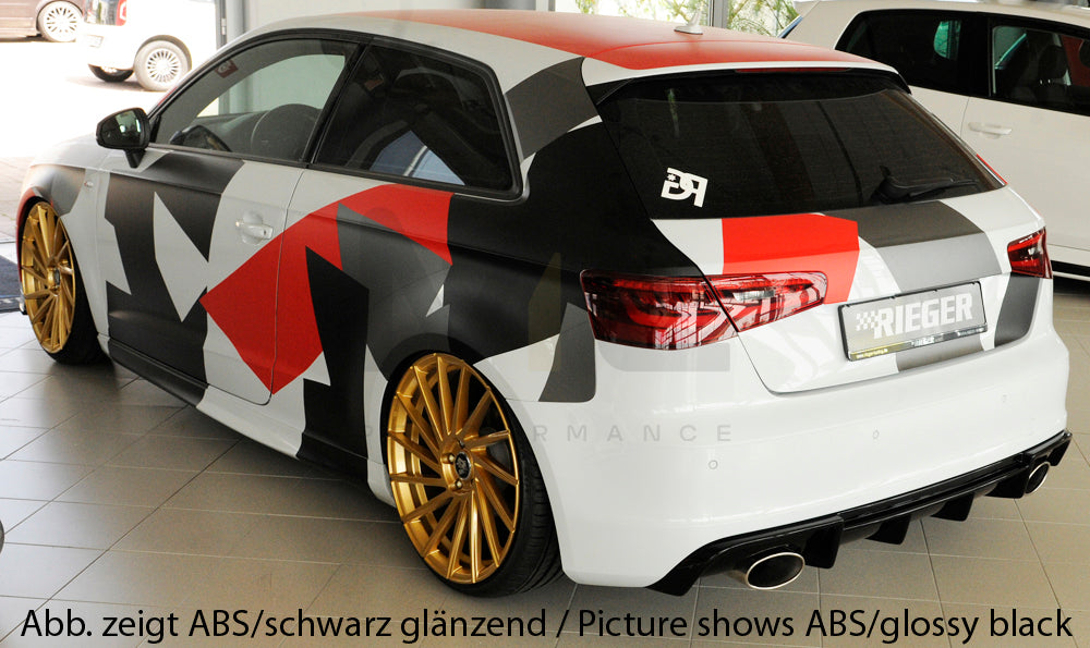 Rieger 00056806 Audi 8V Rear Diffuser (A3 & S3) 9 | ML Performance UK Car Parts