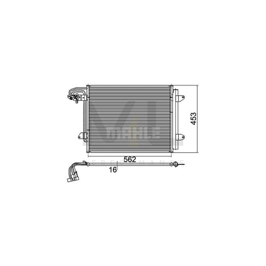 MAHLE ORIGINAL AC 325 000P Air conditioning condenser with dryer | ML Performance Car Parts