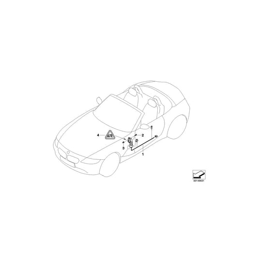 Genuine BMW 61126986987 E85 E86 Co-Driver'S Side Door Cable Harness (Inc. Z4 3.0si, Z4 2.5i & Z4 2.0i) | ML Performance UK Car Parts