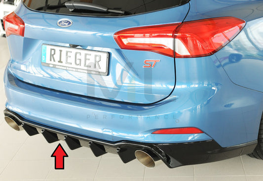 Rieger 00088238 Ford DEH Focus 4 Rear Diffuser (Inc. Focus 4 ST) 1 | ML Performance UK Car Parts