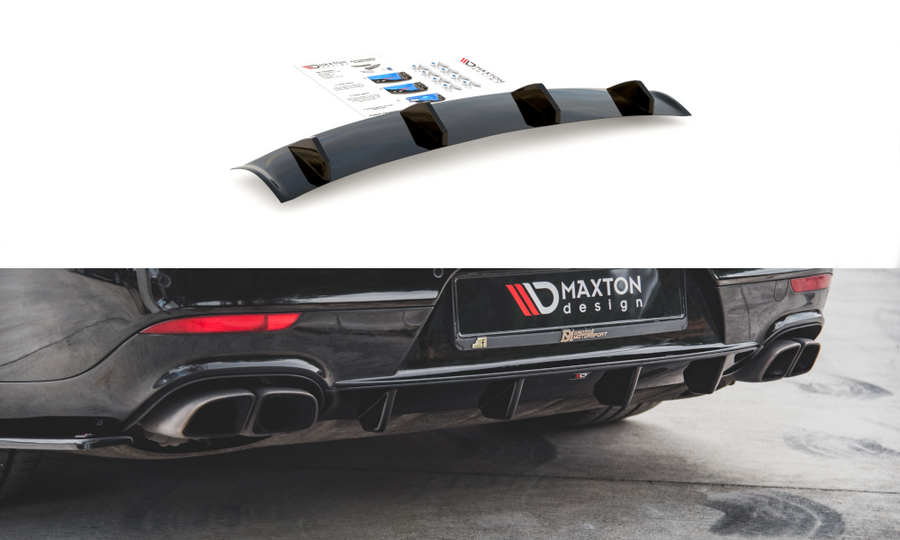 Maxton Design PO-PA-970-T-RS1T Rear Valance Porsche Panamera Turbo 970 (Facelift) | ML Performance UK Car Parts