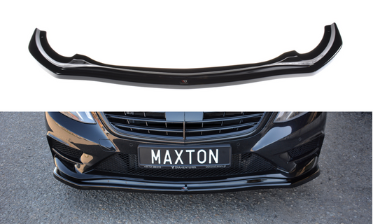 Maxton Design ME-S-222-AMGLINE-FD1T Front Splitter V.1 Mercedes Benz S-Class W222 AMG-Line | ML Performance UK Car Parts