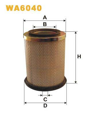 WIX Filters WA6040 Air Filter For Renault Trafic