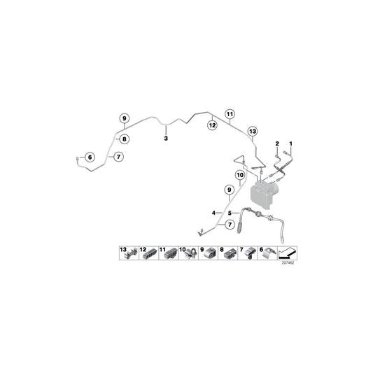 Genuine BMW 34326853586 E89 Pipe M10/M12 (Inc. Z4) | ML Performance UK Car Parts