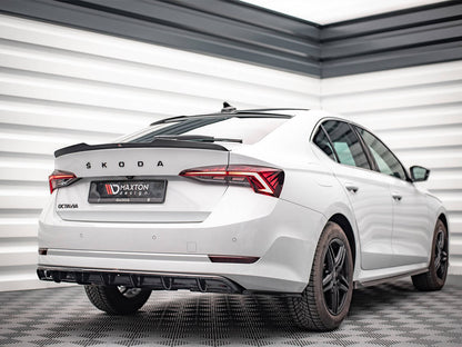 Maxton Design Skoda Octavia MK4 Central Rear Splitter (vertical Bars)