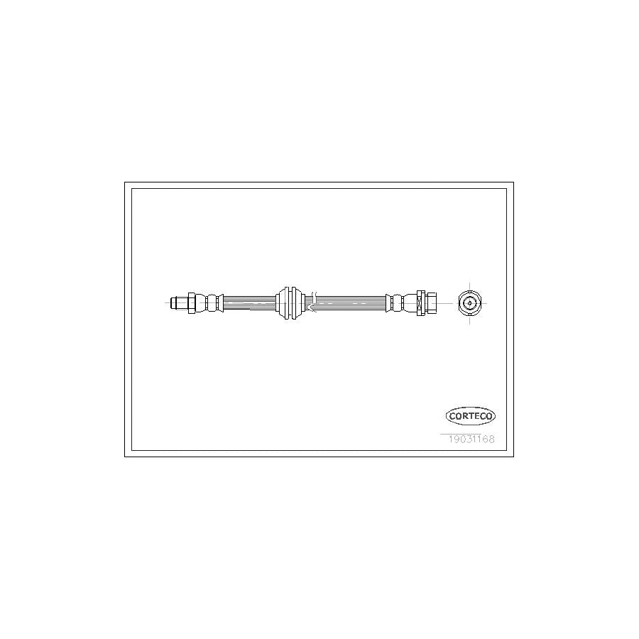 Corteco 19031168 Brake Hose For Ford Focus | ML Performance UK