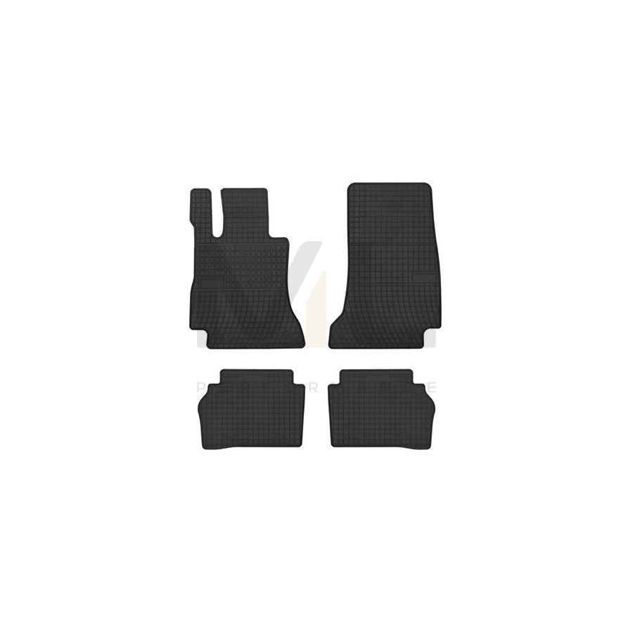 FROGUM Tailored 401761 Floor mat set suitable for MERCEDES-BENZ E-Class Elastomer, Front and Rear, Quantity: 4, Black | ML Performance Car Parts