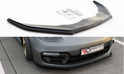 Maxton Design PO-PA-971-T-FD1T Front Splitter Porsche Panamera Turbo / GTS 971 | ML Performance UK Car Parts